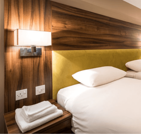 Standard single room with ensuite at a budget hotel in Livingston