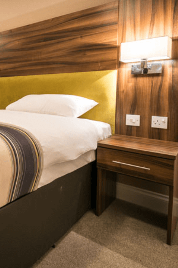 Comfortable budget hotel room at Livingston Lodge in West Lothian